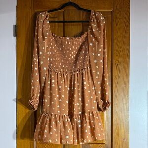Aritzia Adorable and Flattering Polka Dot Long Sleeve Dress